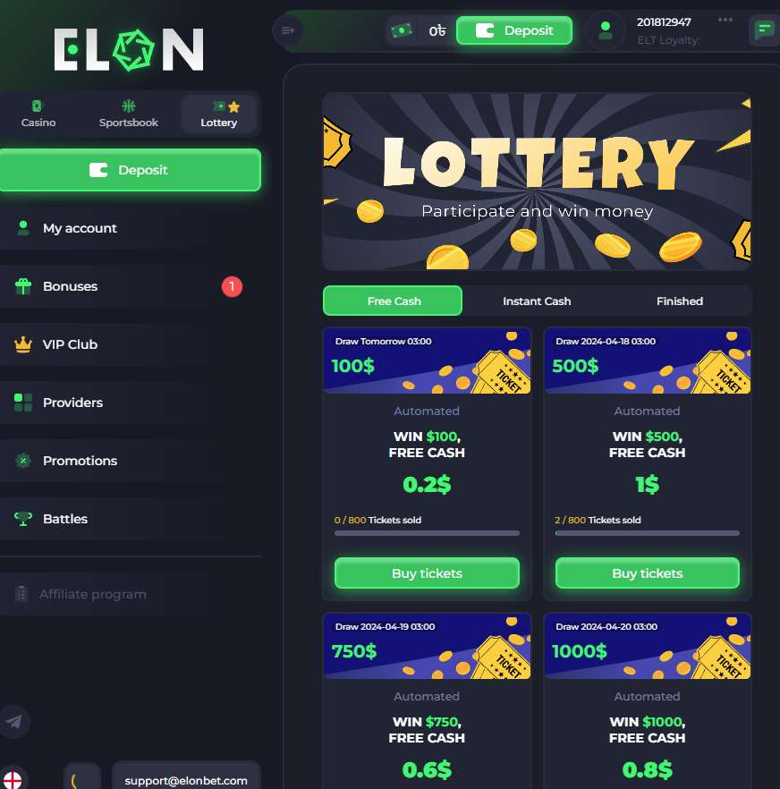 Elon Casino Lottery